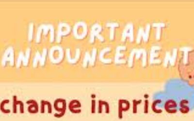 Change In Prices From 1st August 2025